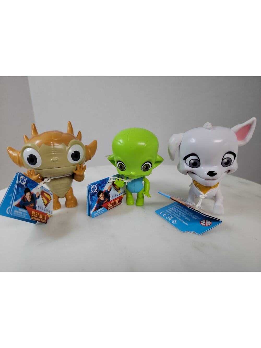 DC Superman MINI CHOMPERS Set Of 3–Baby Joey, Baby Kaiju, and Krypto New 2025